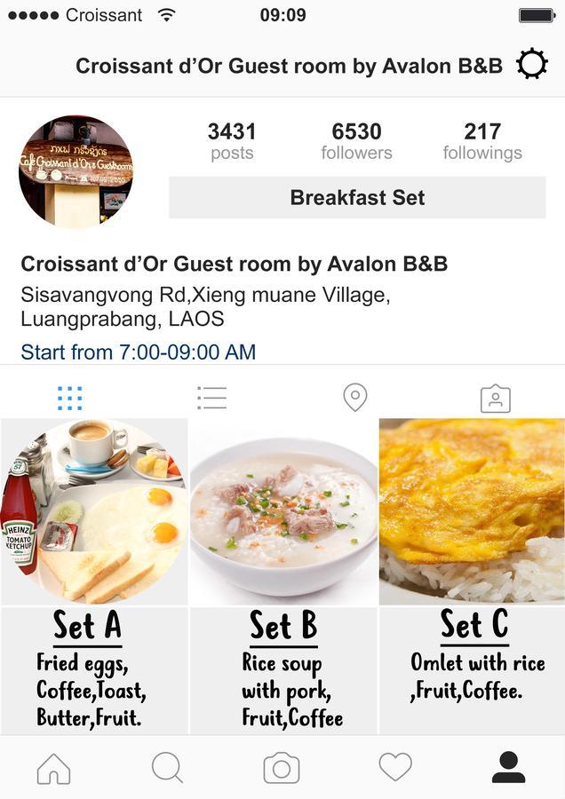 Croissant D'Or Guestroom By Avalon B&B หลวงพระบาง ภายนอก รูปภาพ